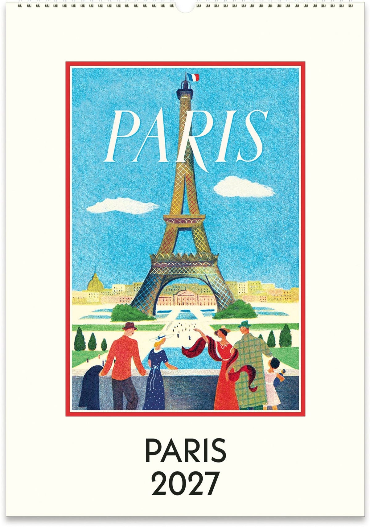 2027 Paris Wall Calendar