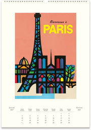 2027 Paris Wall Calendar