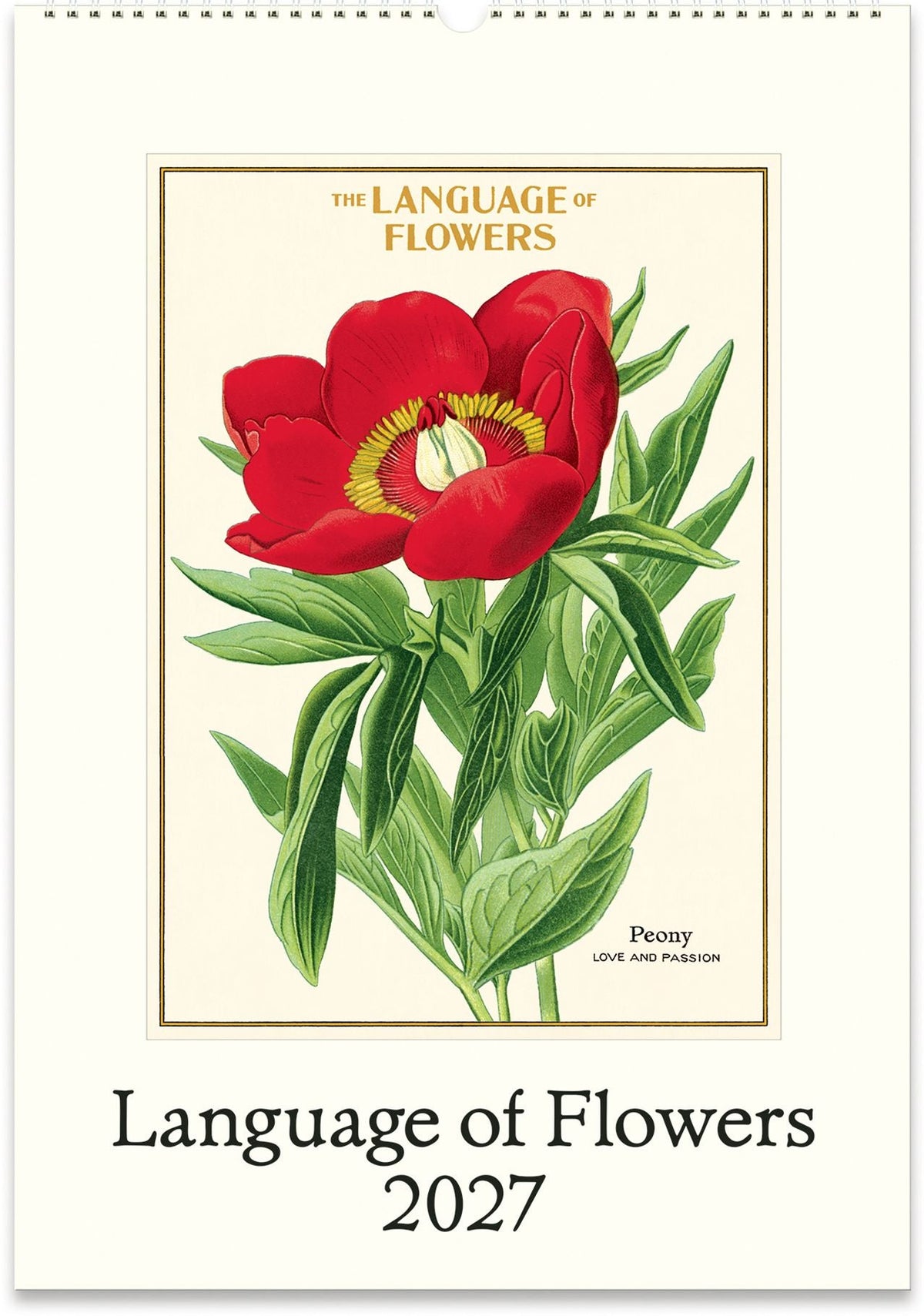 2027 Langauge of Flowers Wall Calendar