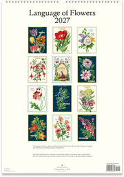 2027 Langauge of Flowers Wall Calendar