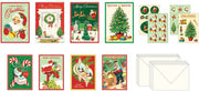 Assorted Christmas Cavallini Stationery Set