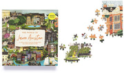 The World of Jane Austen 1000 Piece Puzzle: A Jigsaw Puzzle with 60 Characters and Great Houses to Find