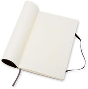 Moleskine Classic Notebook, Large, Plain, Black, Soft Cover (5 x 8.25)