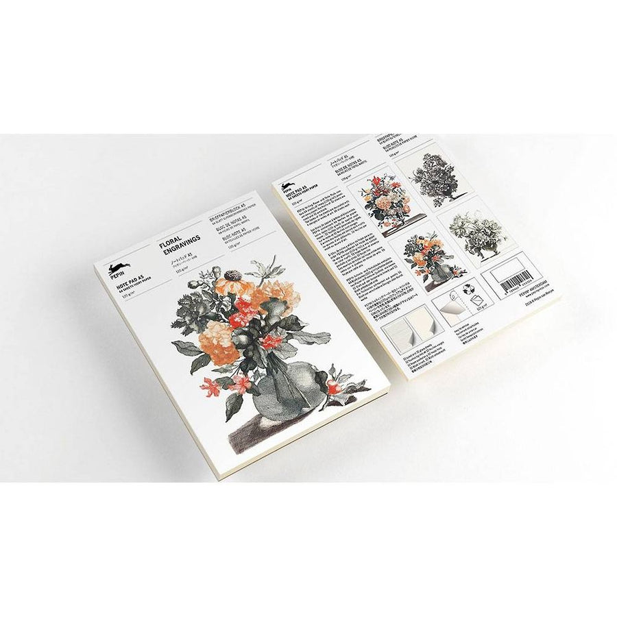 Floral Engravings - A5 Pad