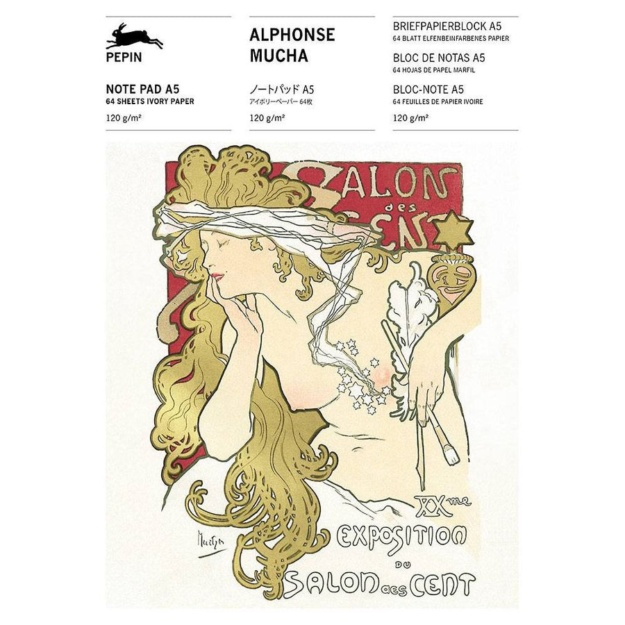 Alphonse Mucha A5 Note Pad