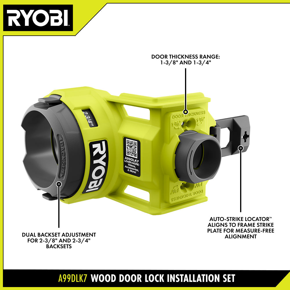 Wood Door Lock Installation Set