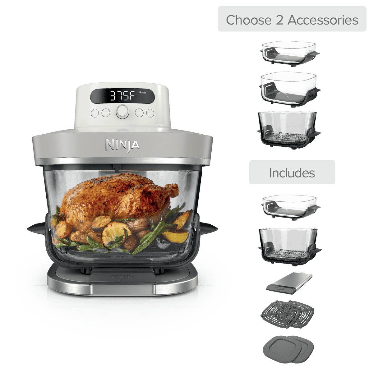 Build Your Own Crispi Pro Glass Air Fryer in Bone