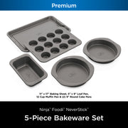 Ninja NeverStick™ Premium 5-Piece Bakeware Set