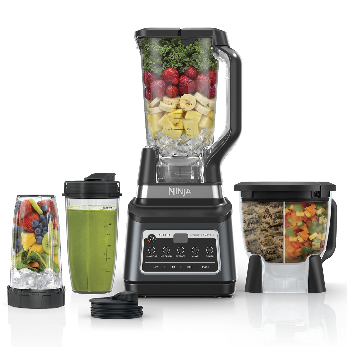 Ninja Professional Plus Premier Blender and Food Processor with Auto-IQ in Black/Stainless Steel