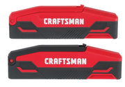 Photo of two Craftsman CMHT26020 red and black pocket screwdrivers, one labeled METRIC and one labeled SAE, side view.