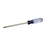 Photo of Craftsman CMHT65009 Phillips screwdriver with clear handle, side view on white background.