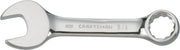 Photo of Craftsman CMMT44109 combination wrench with polished chrome finish, straight angle, white background.