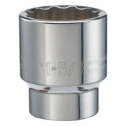 Craftsman chrome socket, 1-5/8 inch size, cylindrical, front angle, SKU CMMT47783.