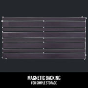 Craftsman graphics CMMT99406, magnetic backing shown in top view for easy storage.