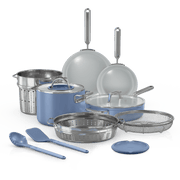 Ninja NeverQuit™ 12-Piece Ceramic Cookware Set, Nautical Navy