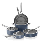 Ninja® Ceramic Pro 10-Piece Cookware Set Midnight Blue
