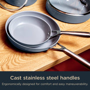 Ninja® Ceramic Pro 10-Piece Cookware Set Midnight Blue