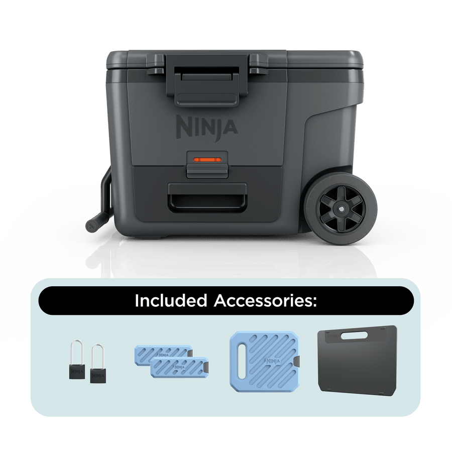 Ninja FrostVault™ 45qt Cooler with Wheels & Accessories in Charcoal Gray