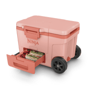 Ninja FrostVault™ 45qt Cooler with Wheels in Coral