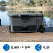 Ninja FrostVault™ 65qt Cooler with Wheels in Cloud White