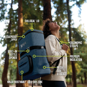 Ninja FrostVault™ 24 Can Backpack Cooler in Charcoal Gray