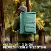 Ninja FrostVault™ 36 Can Backpack Cooler in Green