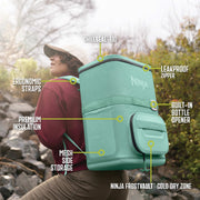 Ninja FrostVault™ 36 Can Backpack Cooler in Green