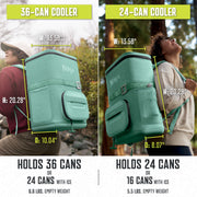 Ninja FrostVault™ 36 Can Backpack Cooler in Green