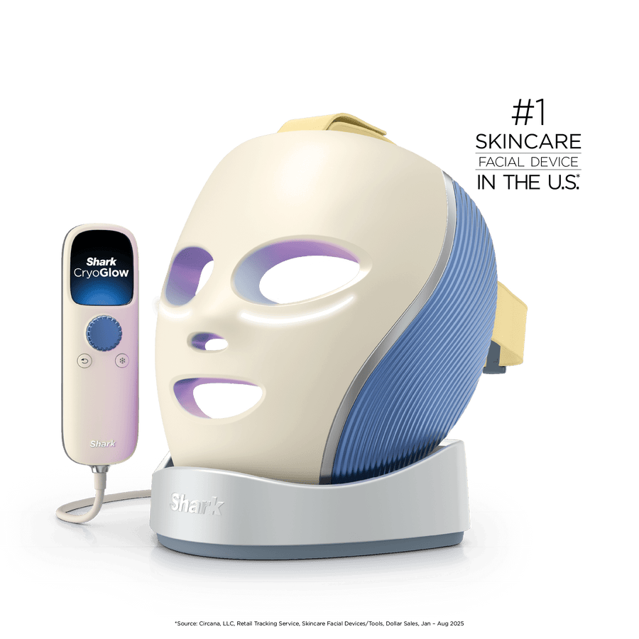 Shark CryoGlow™ LED Face Mask & Charging Stand in Starlight Dream