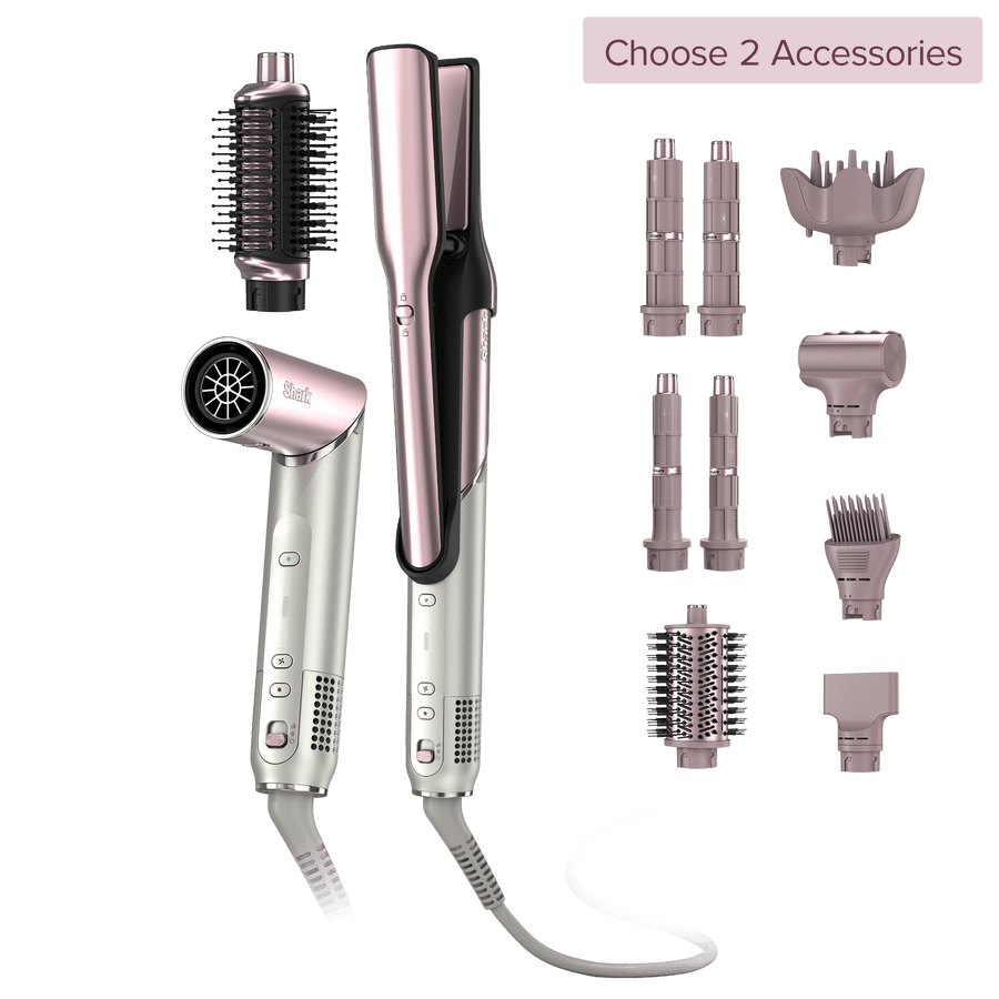 Shark Glam™ Build Your Own Air Styler & Straightener in Pink