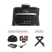 Ninja Woodfire Outdoor Grill and Smoker Stand Bundle