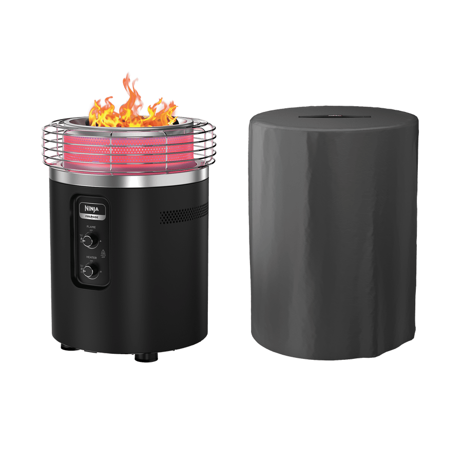 Ninja Fireside360 Outdoor Heater & Fire Pit with Cover Bundle