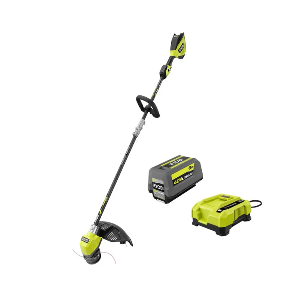 40V HP BRUSHLESS WHISPER SERIES 17" CARBON FIBER SHAFT STRING TRIMMER KIT image 1