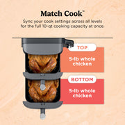 Ninja DoubleStack™ 10-QT Double Air Fryer in Stone Gold