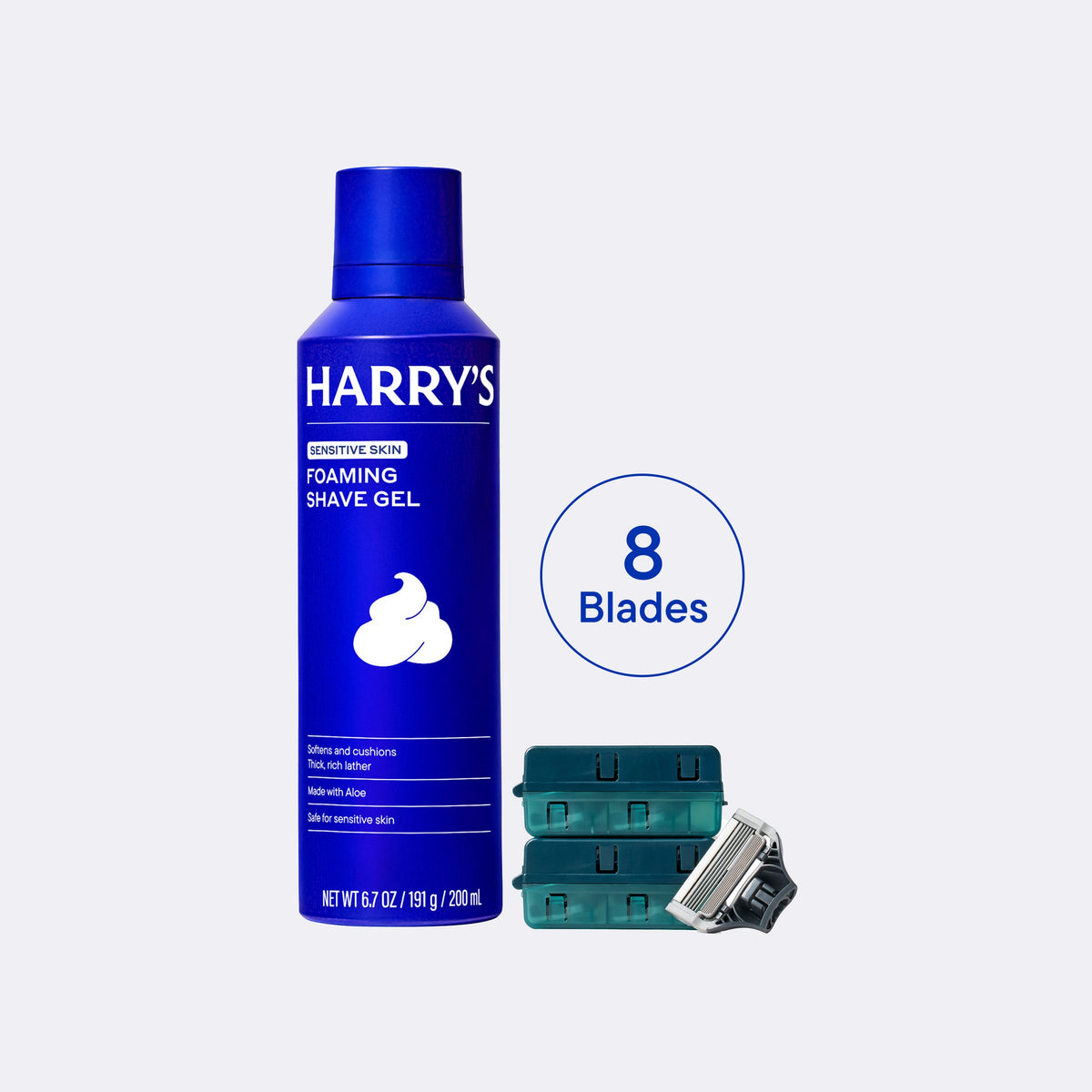 Harry's Original 8 Blades & 1 Shave Gel