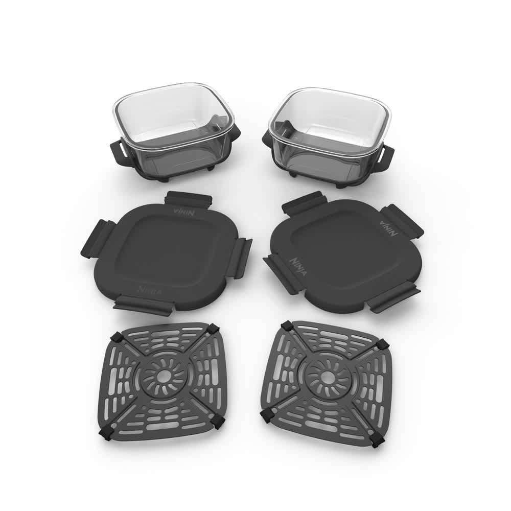 2 Pack, Ninja® 6-Cup CleanCrisp™ Glass Containers