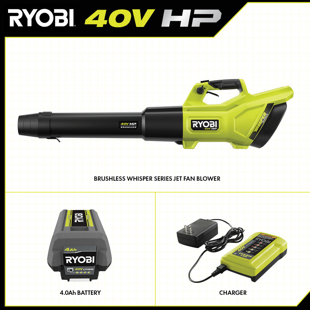 40V HP BRUSHLESS 600 CFM WHISPER SERIES BLOWER Image 3