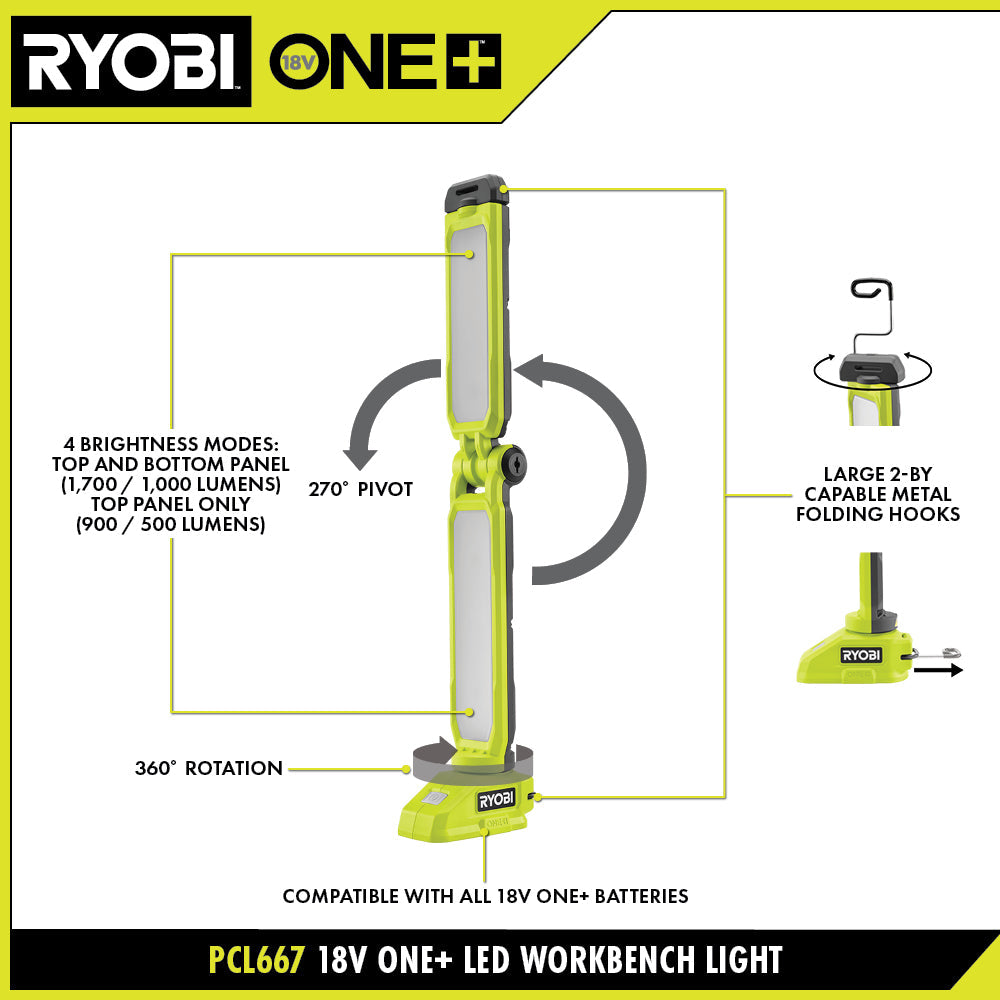 18V ONE+ LED WORKBENCH LIGHT  Image 2