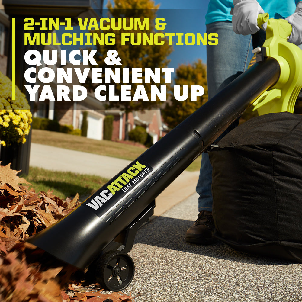 40V VAC ATTACK LEAF VACUUM/MULCHER KIT Image 3