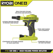 18V ONE+ High Volume Power Inflator Kit Image 2