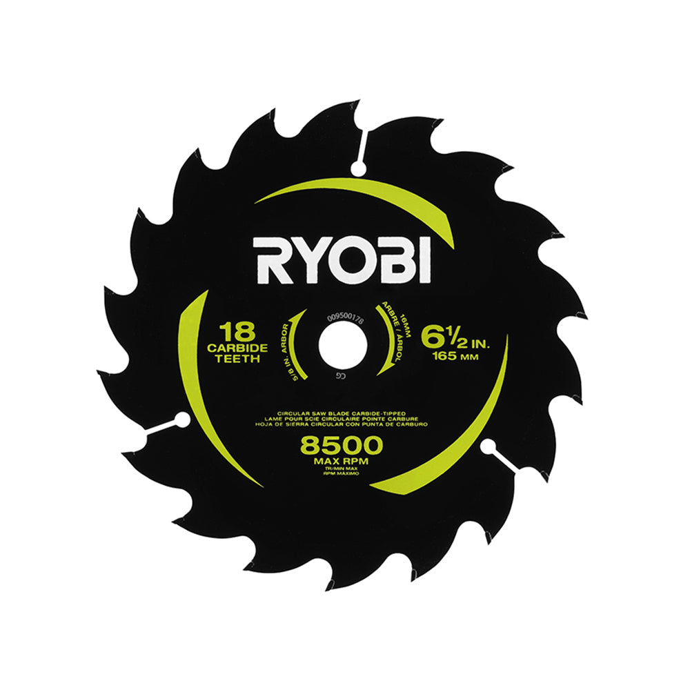 6-1/2" 18 CARBIDE TEETH THIN KERF CIRCULAR SAW BLADE Image 1