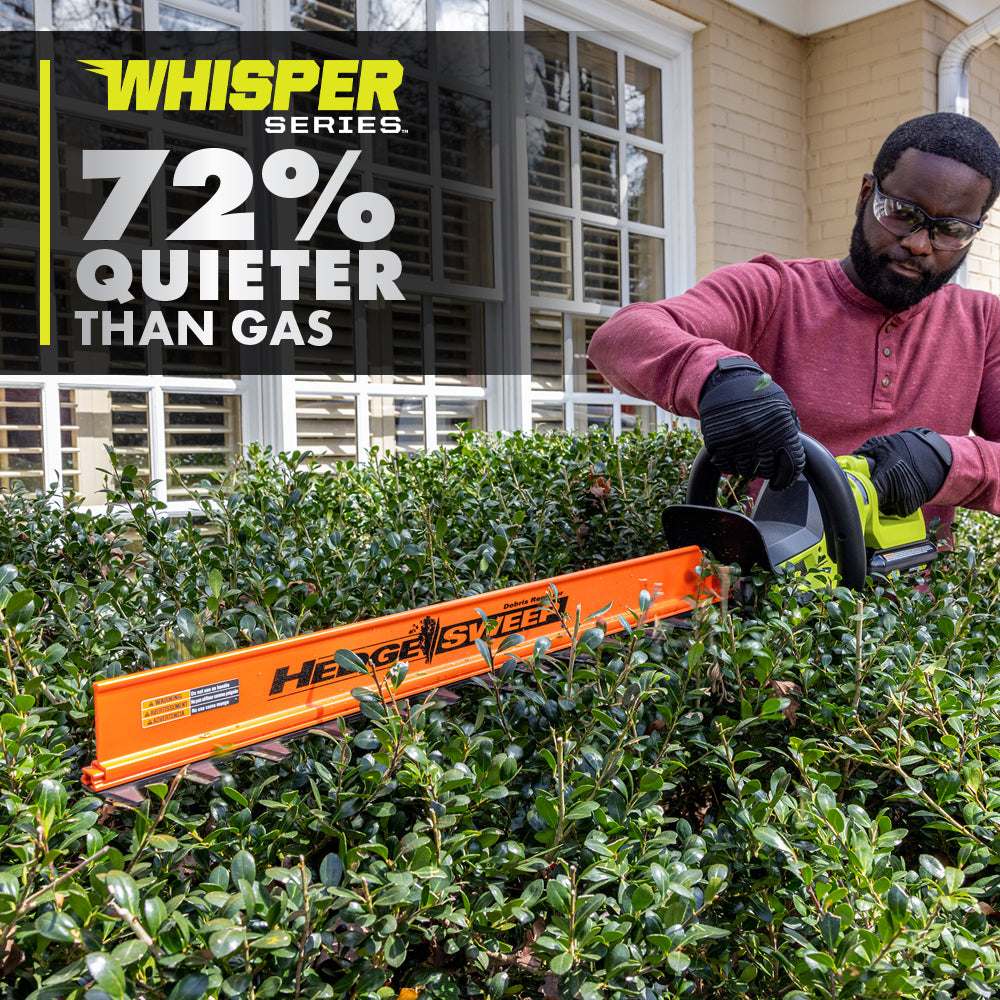 40V HP BRUSHLESS WHISPER SERIES 26" HEDGE TRIMMER  Image 5